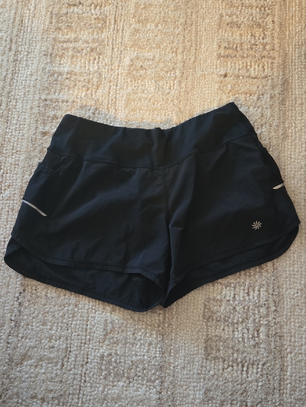 Athleta Black Women's Athletic Running Shorts